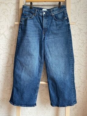 H&M wide leg jeans, size 10
